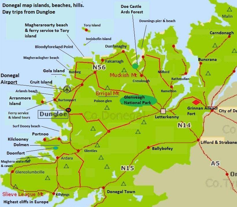 شقة Dungloe Lakeside Lodging المظهر الخارجي الصورة